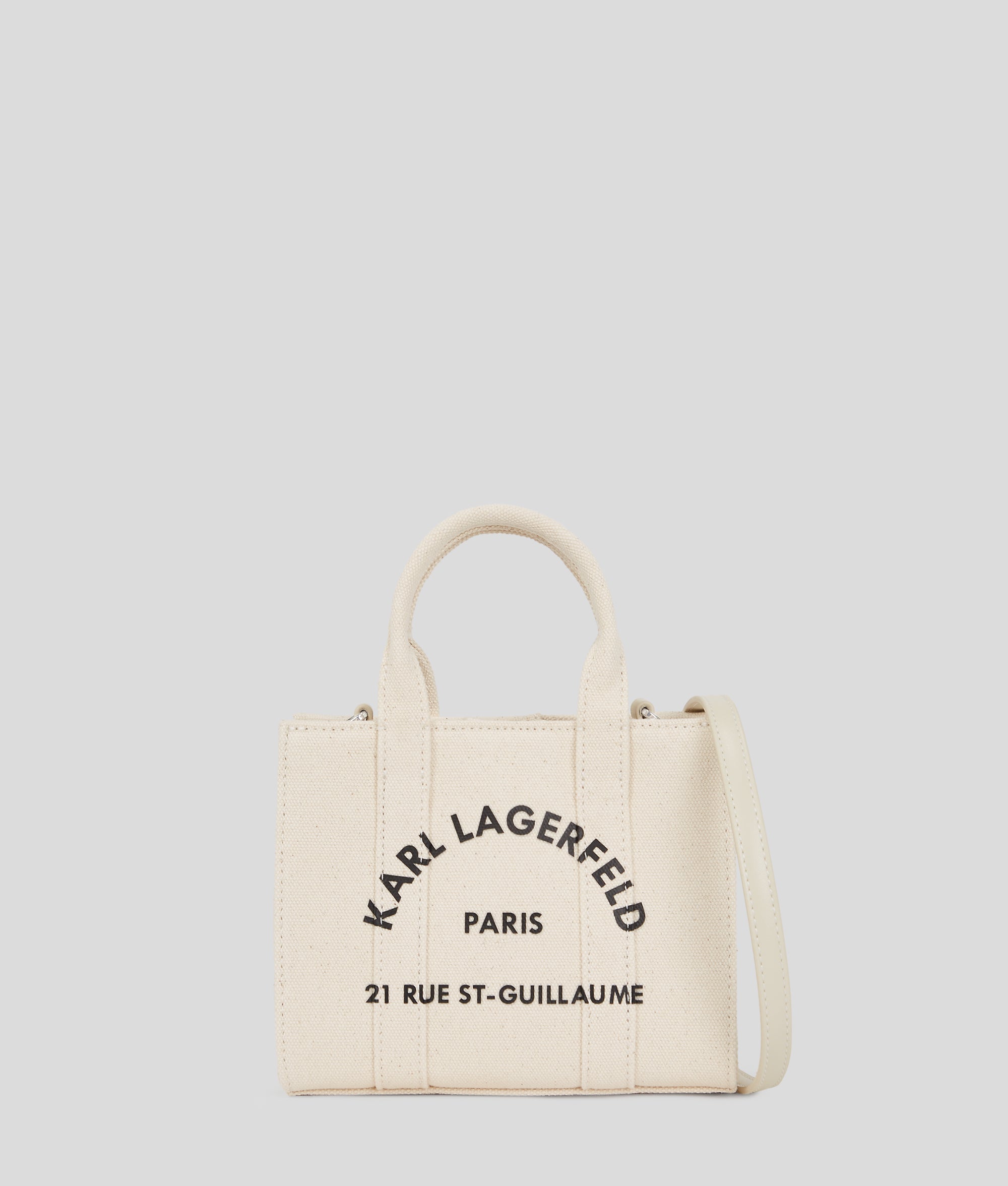 KarlLagerfeld Rue St-Guillaume Mini Tote Bag Natural