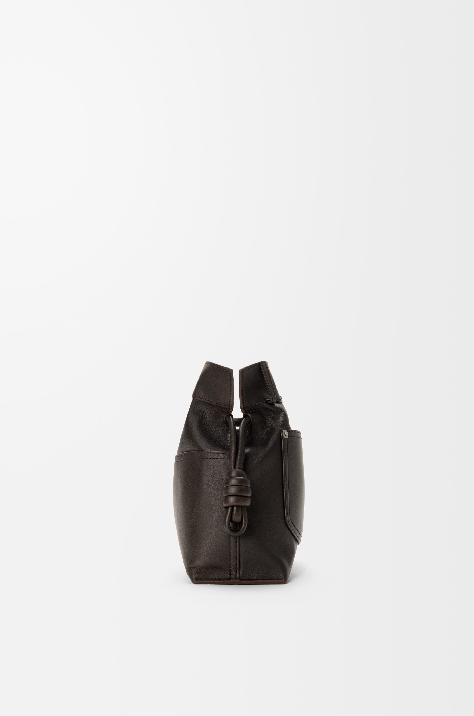 Loewe Panta medium Flamenco clutch in shiny calfskin