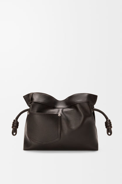 Loewe Panta medium Flamenco clutch in shiny calfskin