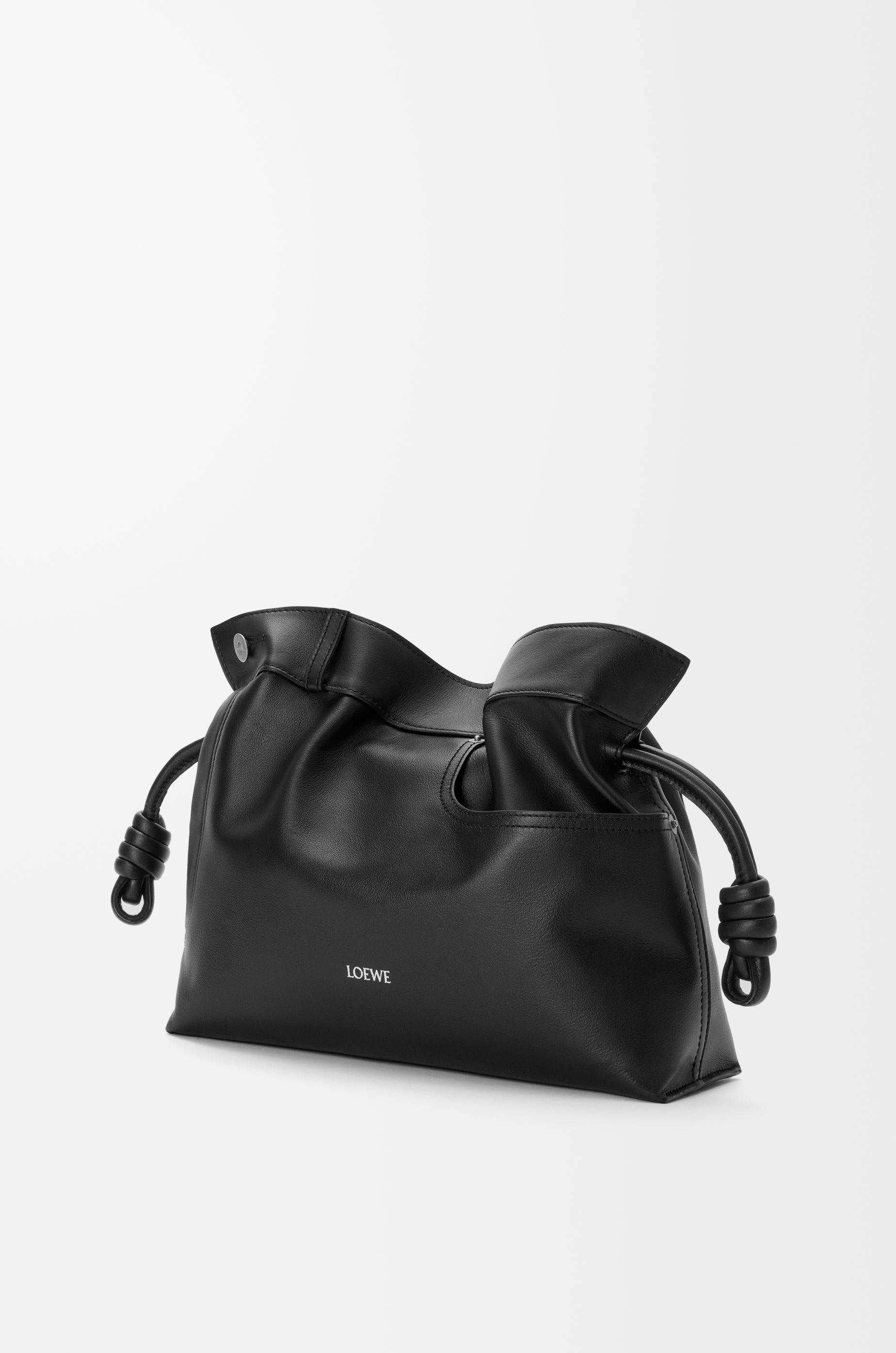 Loewe Panta medium Flamenco clutch in shiny calfskin