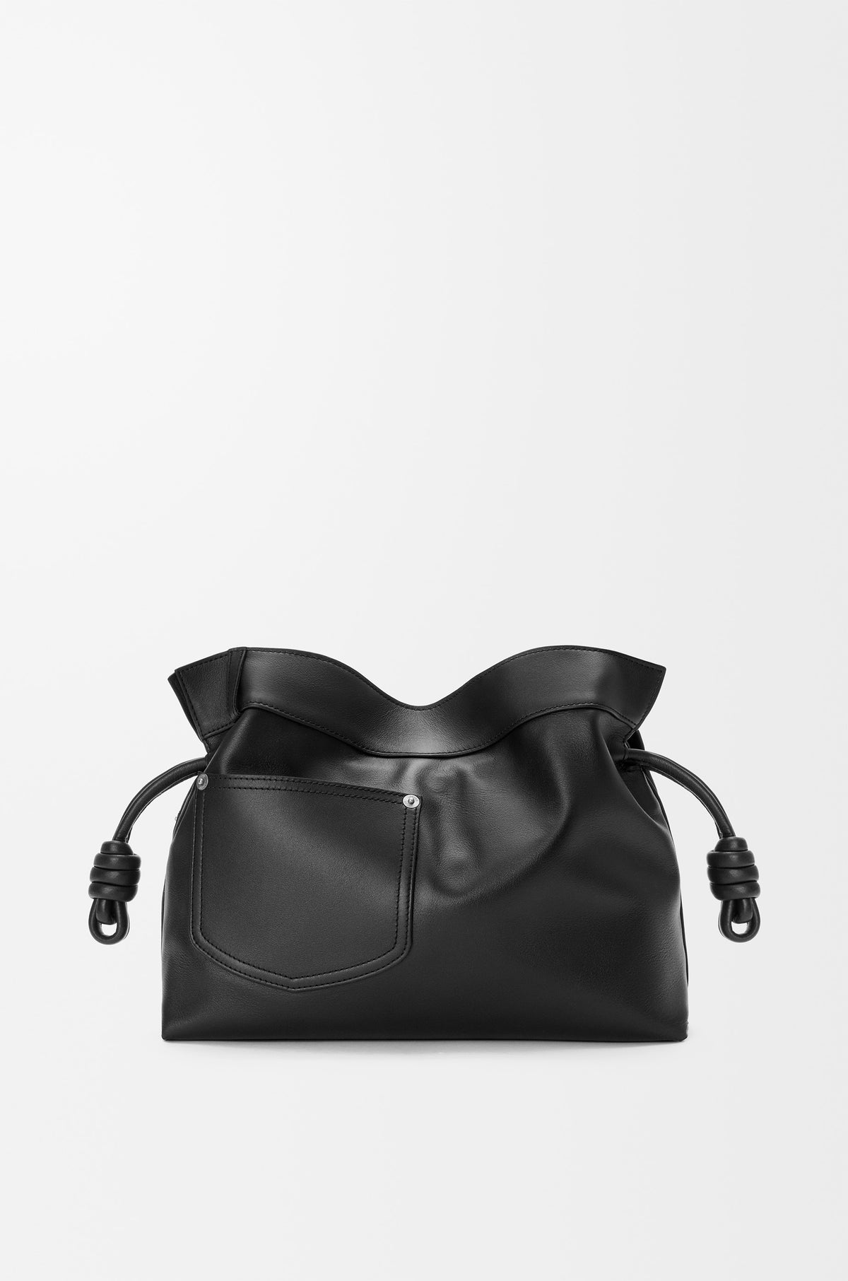 Loewe Panta medium Flamenco clutch in shiny calfskin