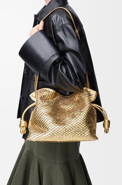Loewe Medium Flamenco clutch in laminated lambskin