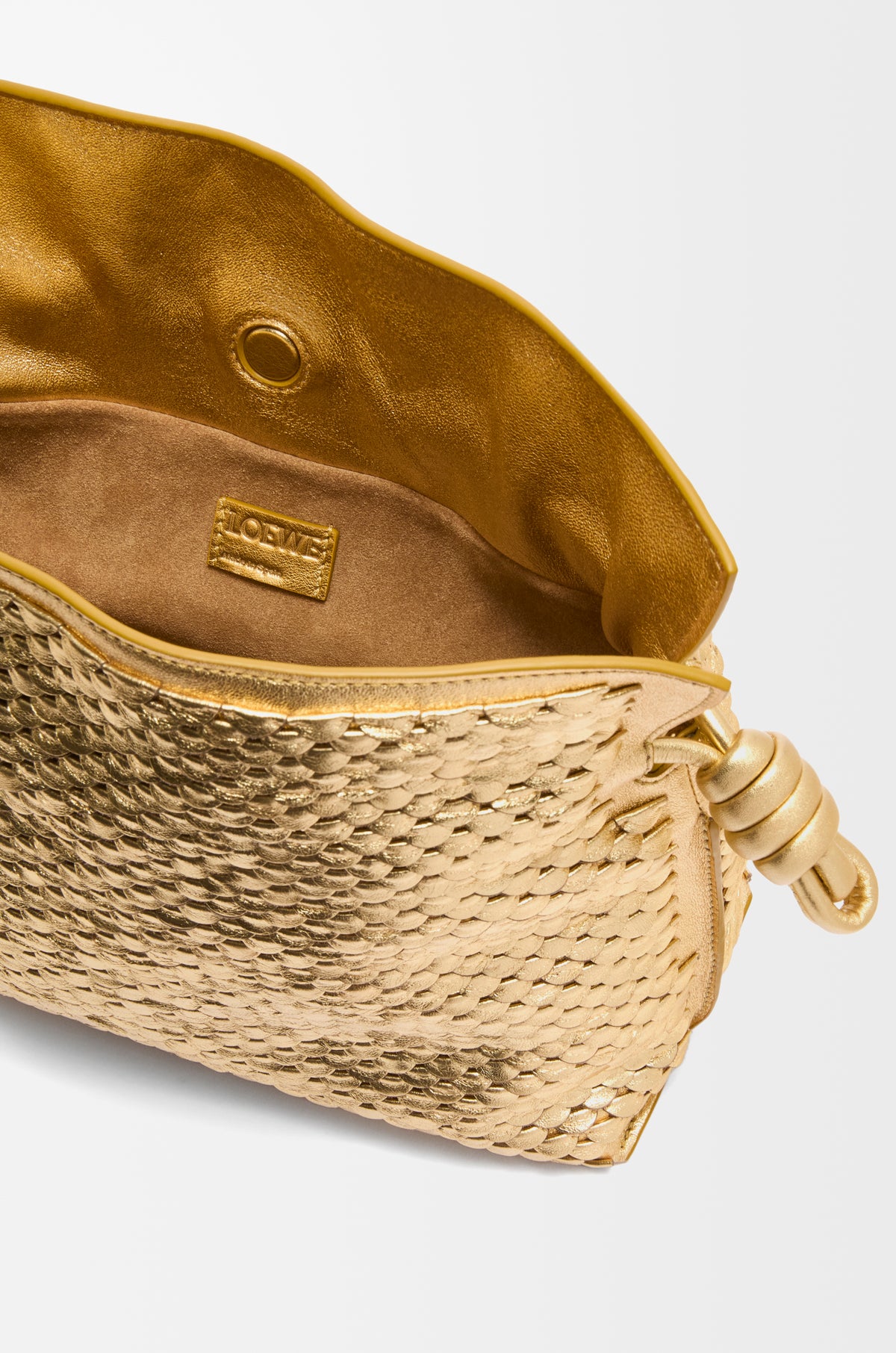 Loewe Medium Flamenco clutch in laminated lambskin