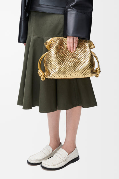 Loewe Medium Flamenco clutch in laminated lambskin