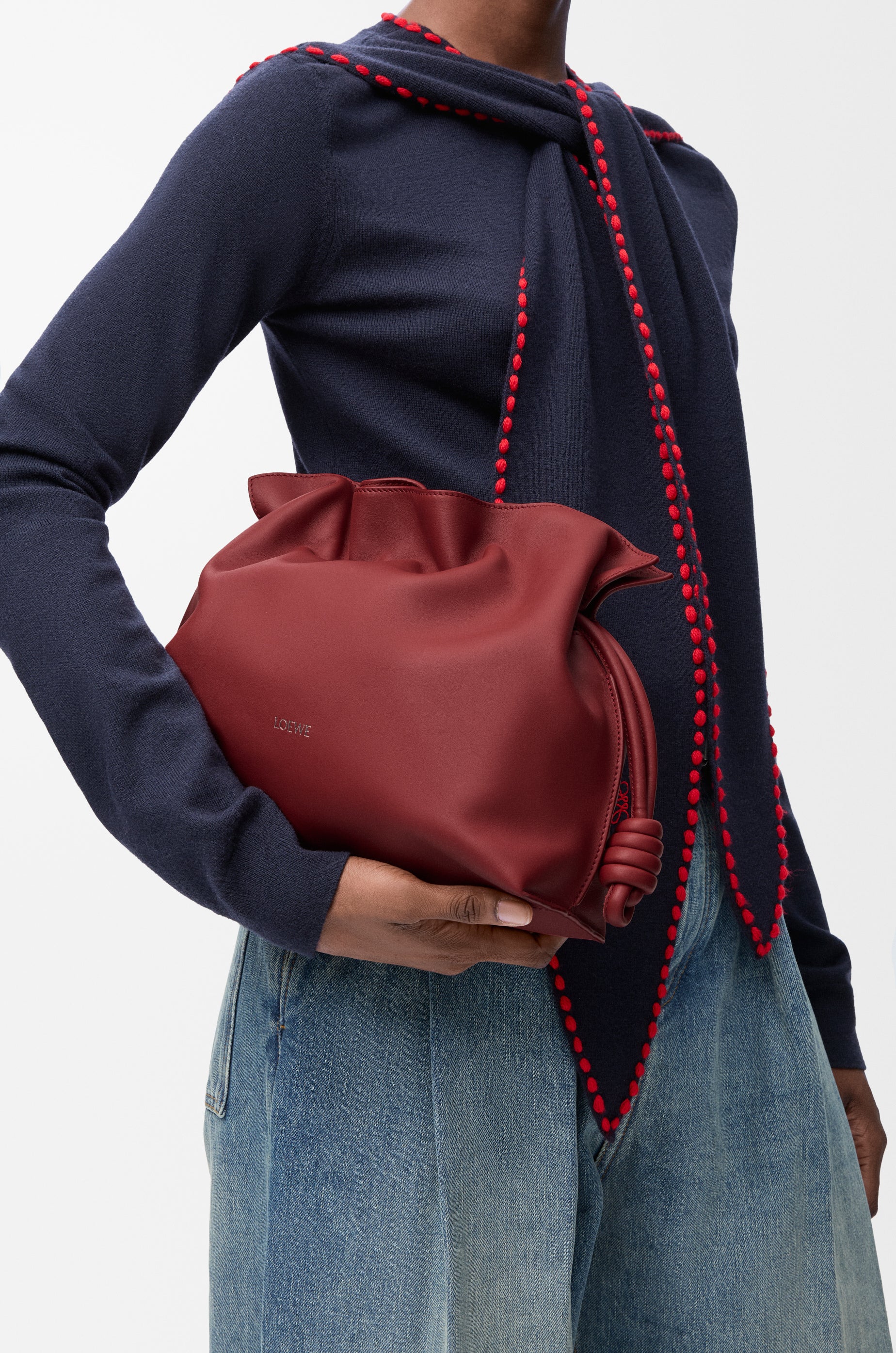 Loewe Medium Flamenco clutch in nappa calfskin