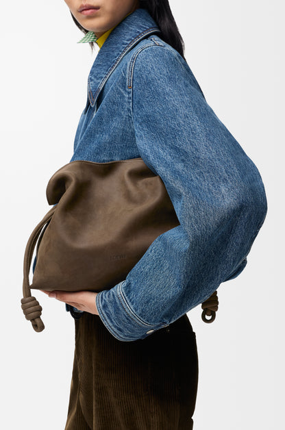 Loewe Medium Flamenco clutch in grained nubuck