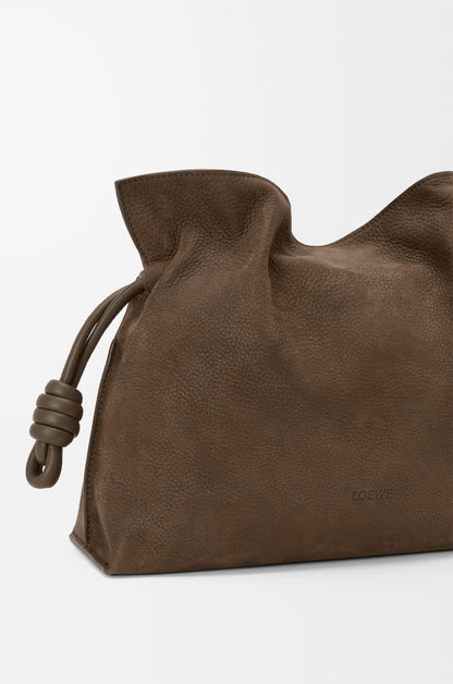 Loewe Medium Flamenco clutch in grained nubuck