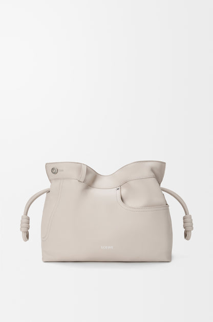 Loewe Panta medium Flamenco clutch in shiny calfskin