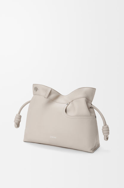 Loewe Panta medium Flamenco clutch in shiny calfskin