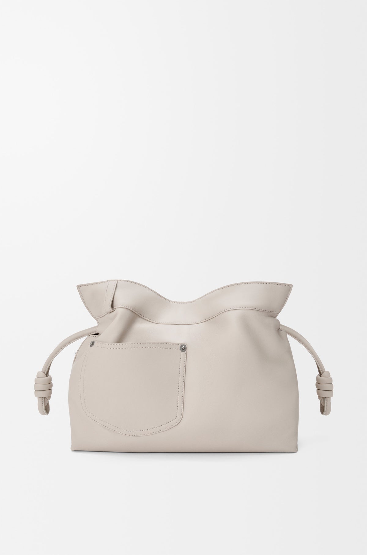 Loewe Panta medium Flamenco clutch in shiny calfskin