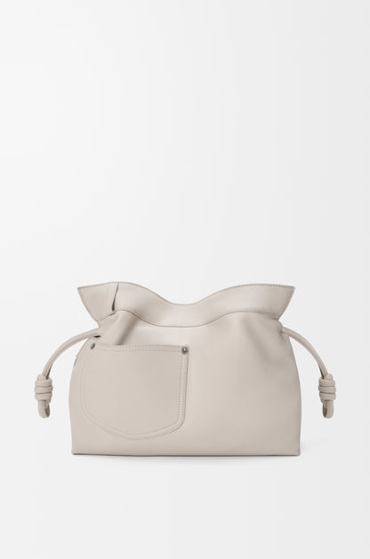 Loewe Panta medium Flamenco clutch in shiny calfskin