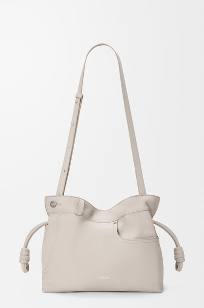Loewe Panta medium Flamenco clutch in shiny calfskin