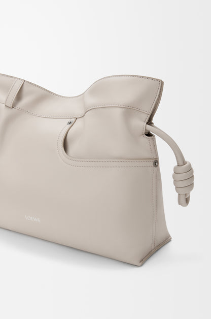 Loewe Panta medium Flamenco clutch in shiny calfskin