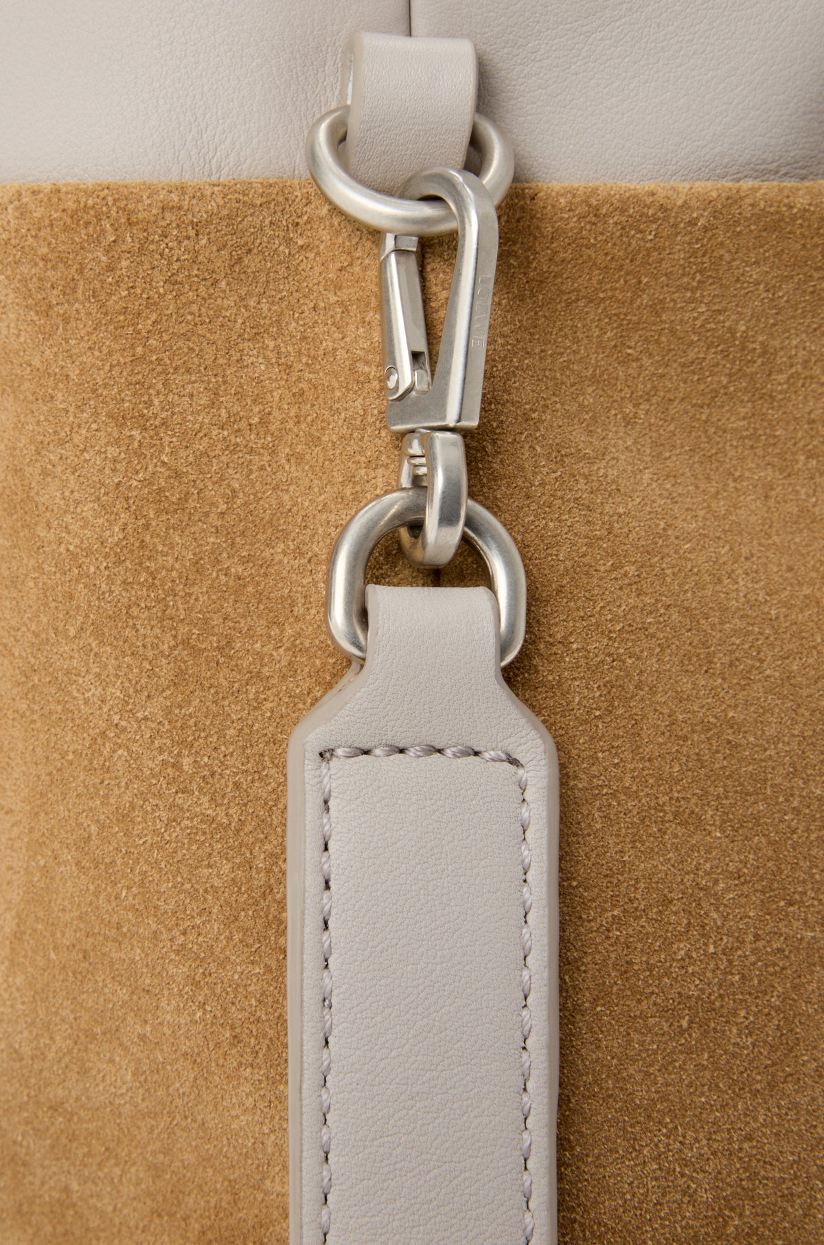 Loewe Panta medium Flamenco clutch in shiny calfskin
