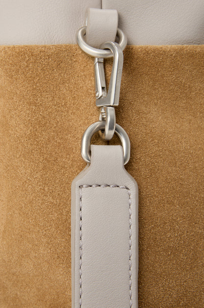 Loewe Panta medium Flamenco clutch in shiny calfskin