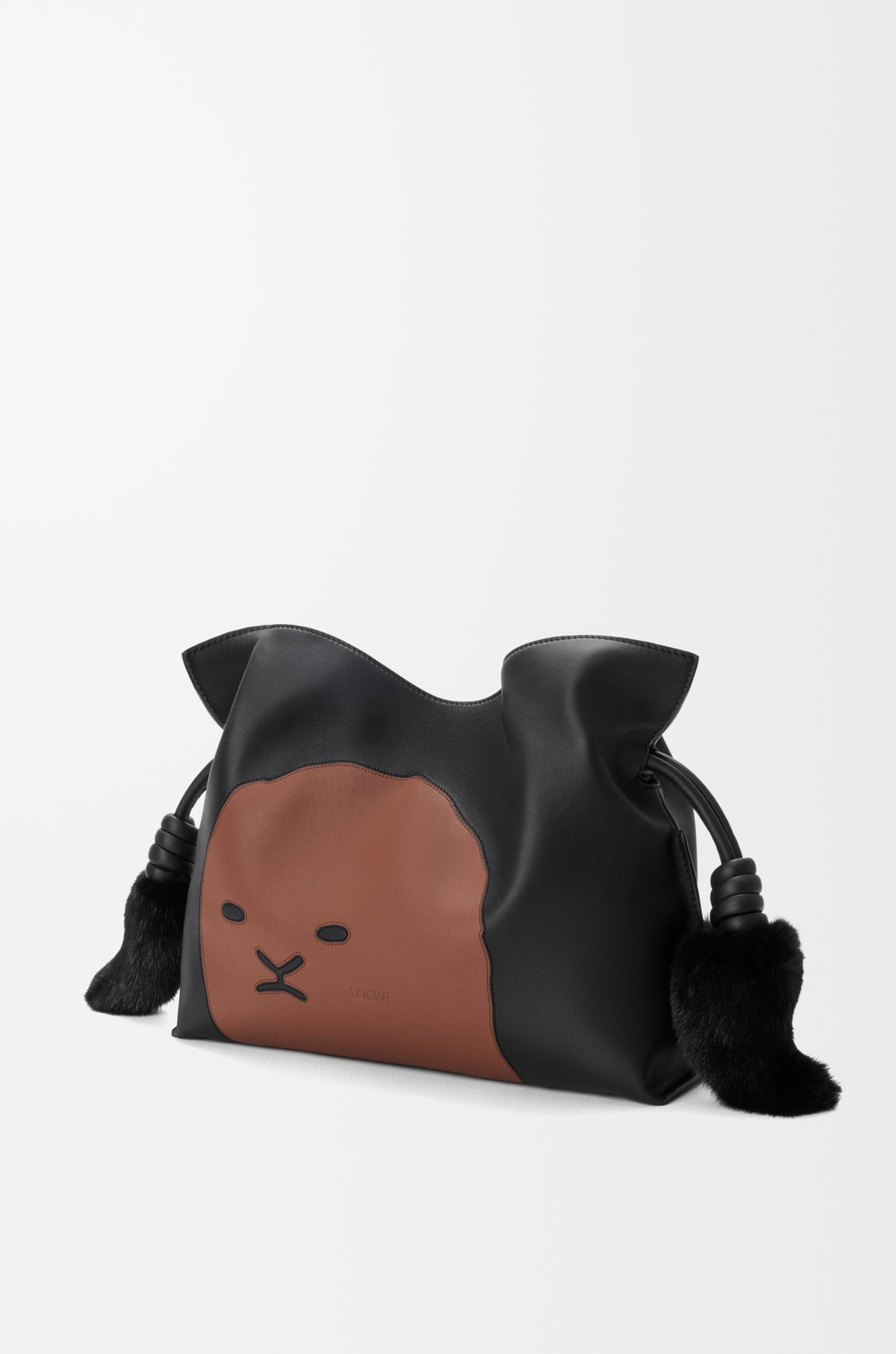 Loewe Medium Lion Intarsio Flamenco clutch in calfskin