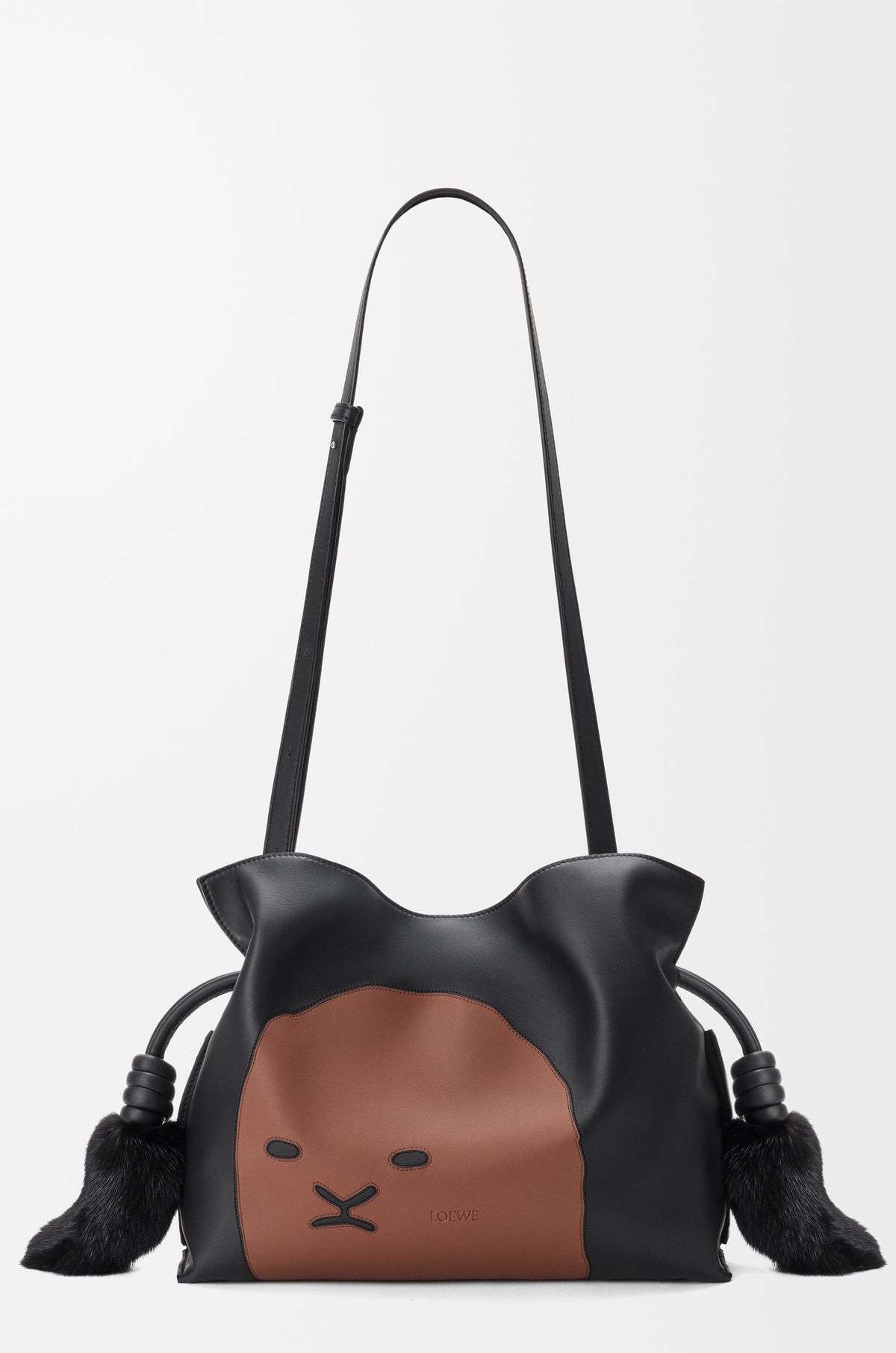 Loewe Medium Lion Intarsio Flamenco clutch in calfskin