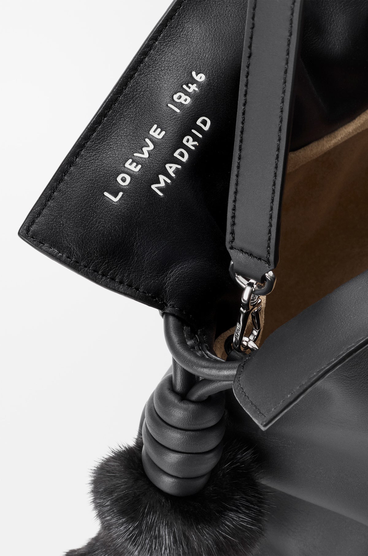 Loewe Medium Lion Intarsio Flamenco clutch in calfskin