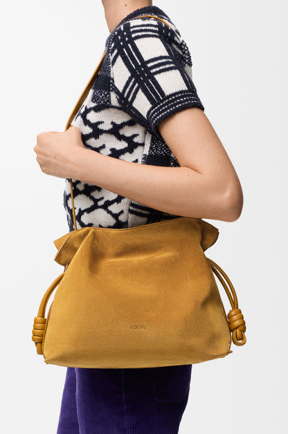 Loewe Medium Flamenco clutch in suede