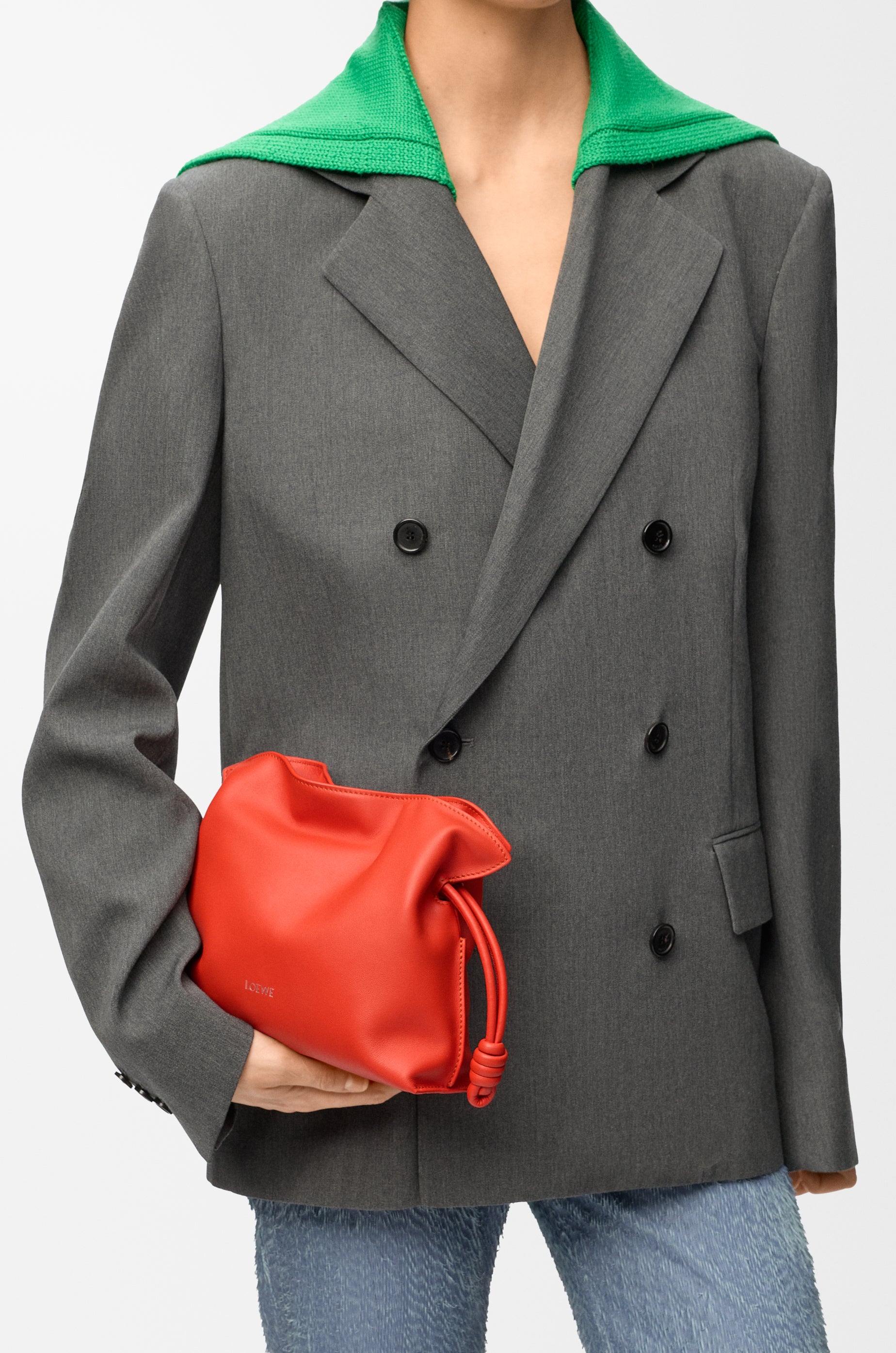 Loewe Mini Flamenco clutch in nappa calfskin