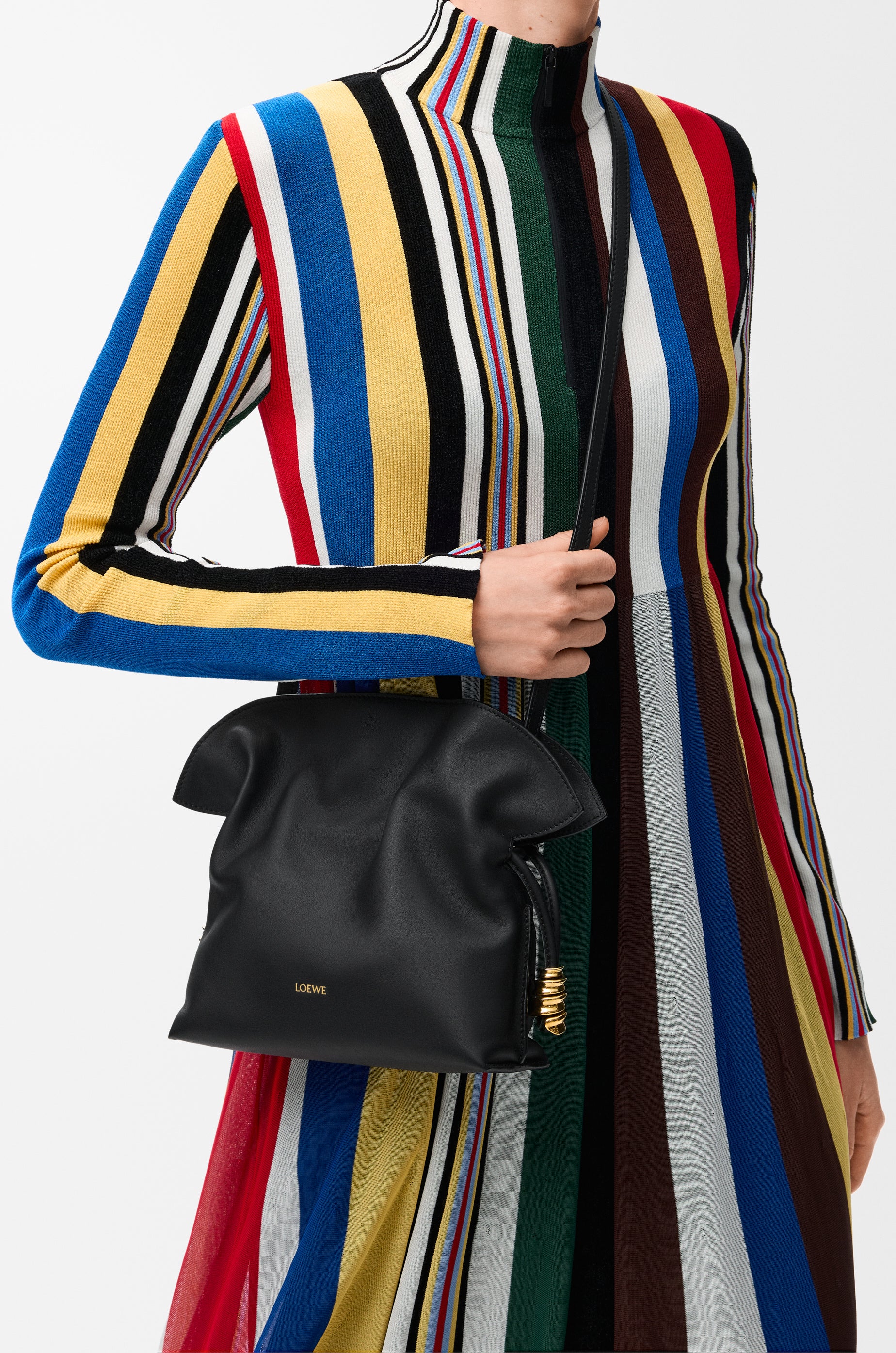 Loewe Mini Coil Flamenco clutch in nappa calfskin