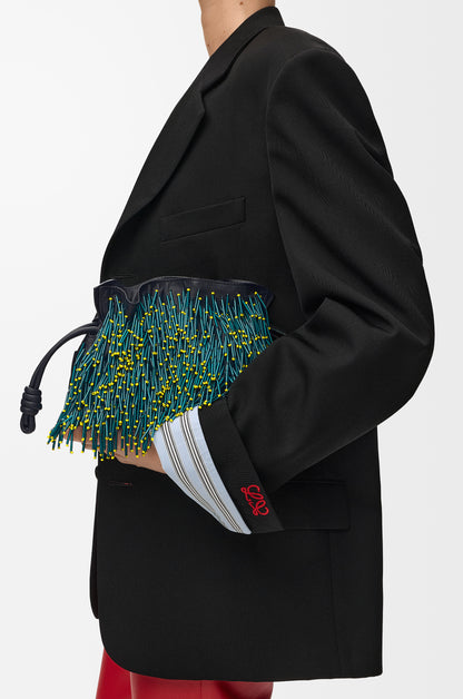 Loewe Mini Mimosa Flamenco clutch in beaded nappa lambskin