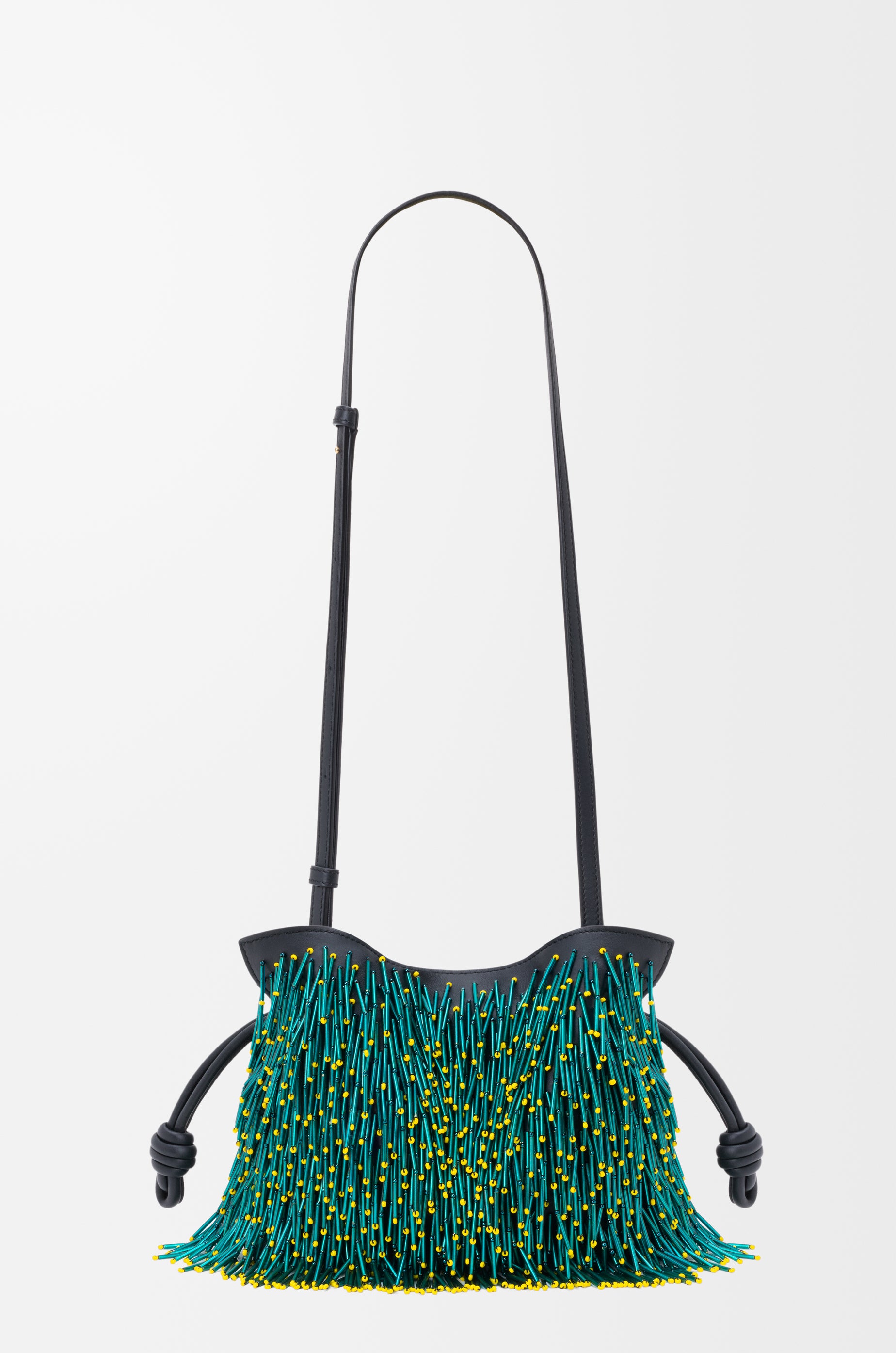 Loewe Mini Mimosa Flamenco clutch in beaded nappa lambskin