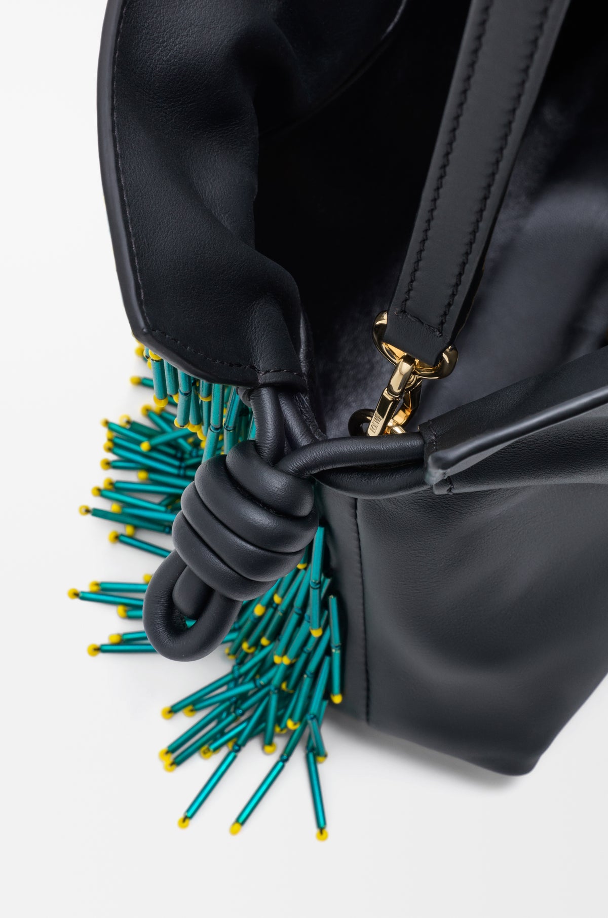 Loewe Mini Mimosa Flamenco clutch in beaded nappa lambskin