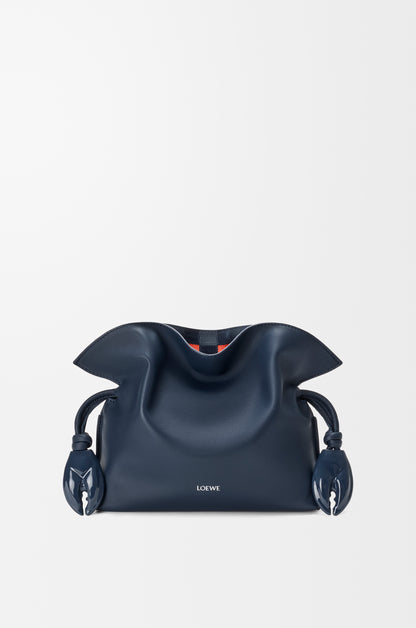 Loewe Mini Flamenco clutch in nappa calfskin and check intarsio