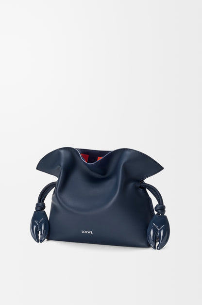 Loewe Mini Flamenco clutch in nappa calfskin and check intarsio