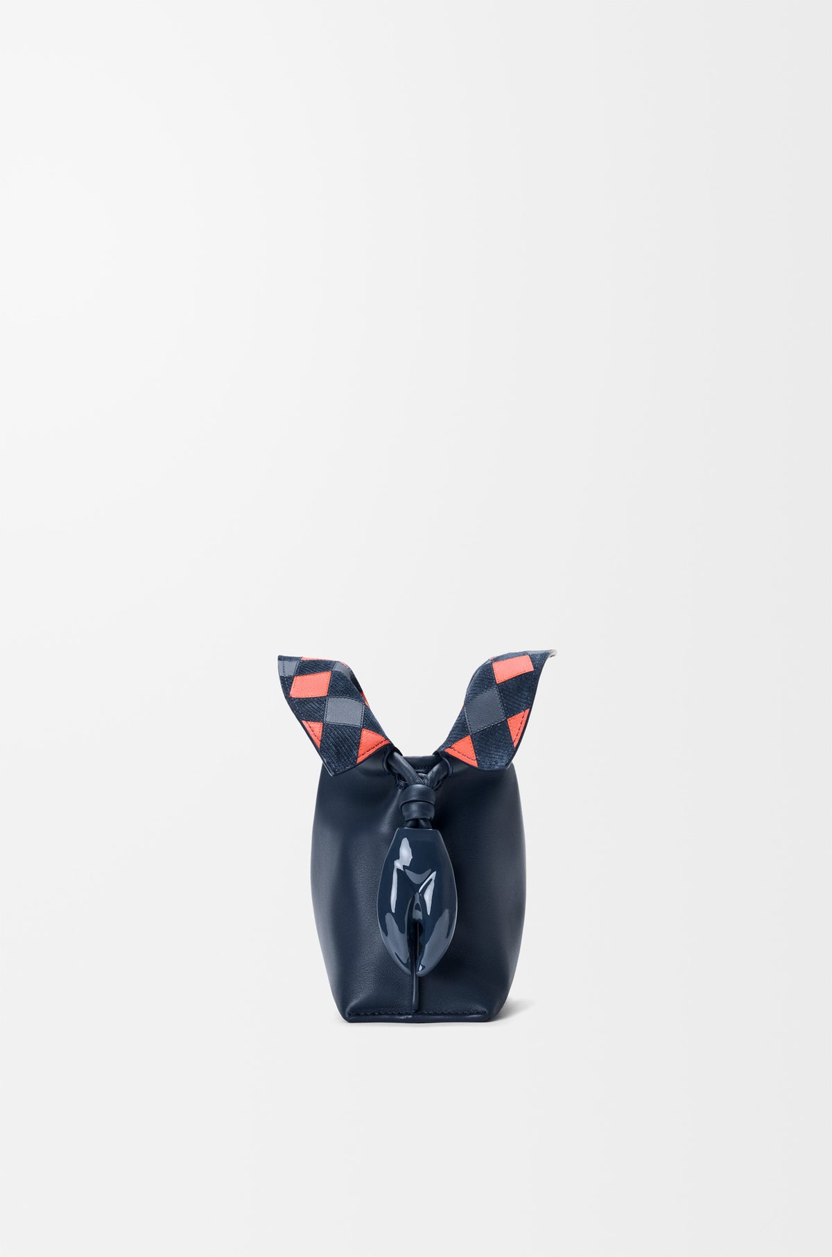 Loewe Mini Flamenco clutch in nappa calfskin and check intarsio