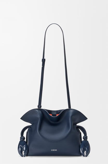 Loewe Mini Flamenco clutch in nappa calfskin and check intarsio