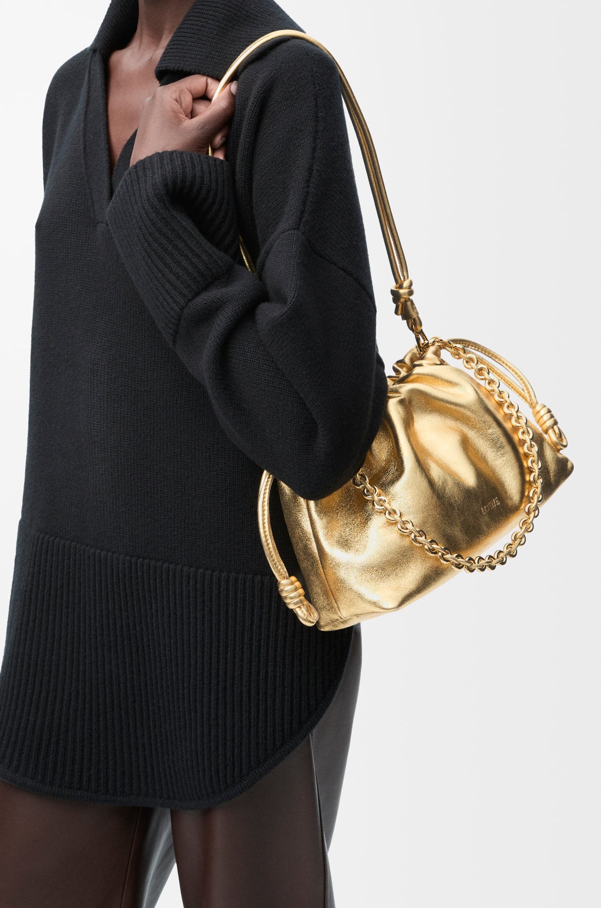 Loewe Medium Flamenco purse in laminated lambskin