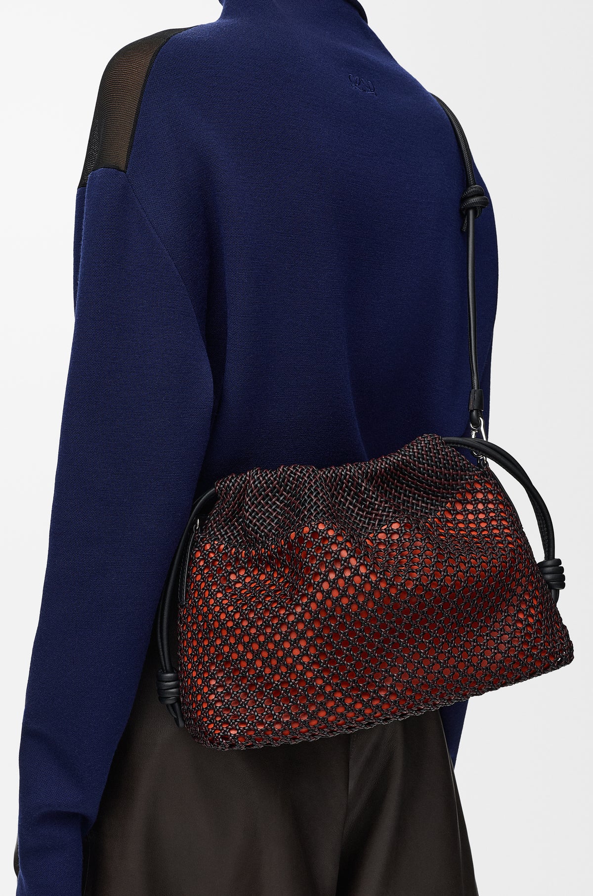 Loewe Medium Flamenco purse in woven nappa lambskin