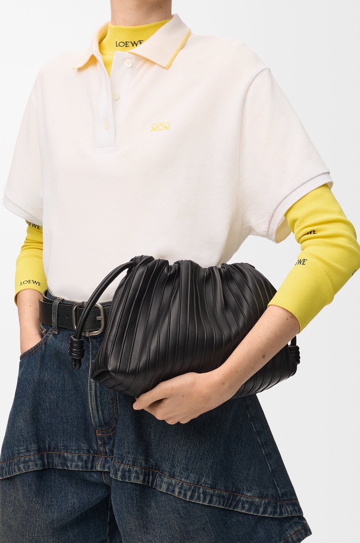 Loewe Medium Flamenco Pleats purse in nappa lambskin