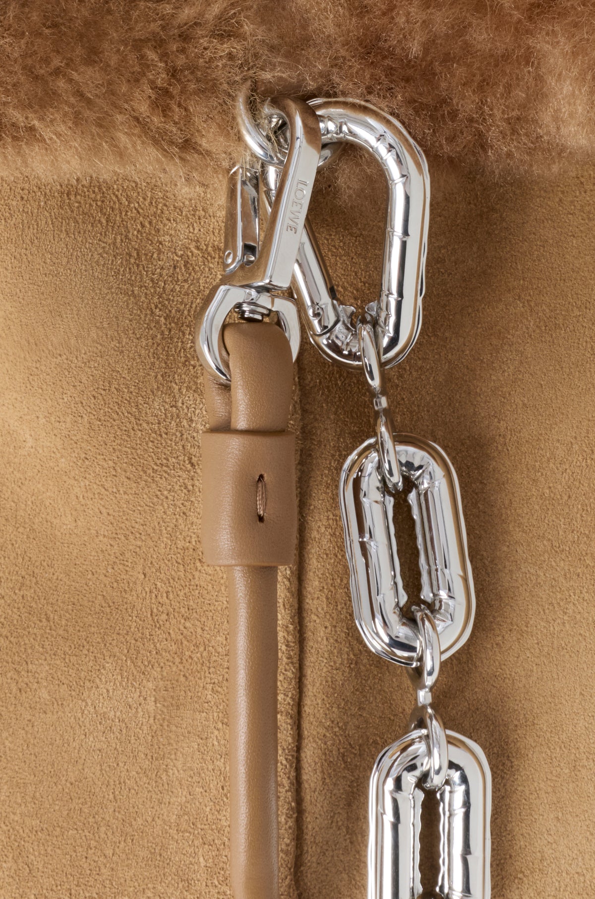 Loewe Medium Flamenco purse in gradient shearling