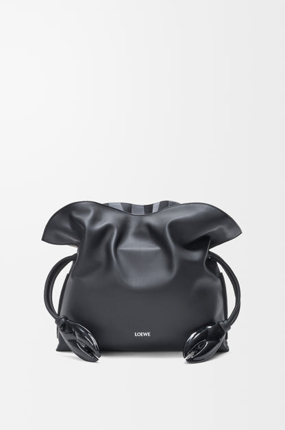 Loewe Medium Flamenco clutch in nappa calfskin and check intarsio
