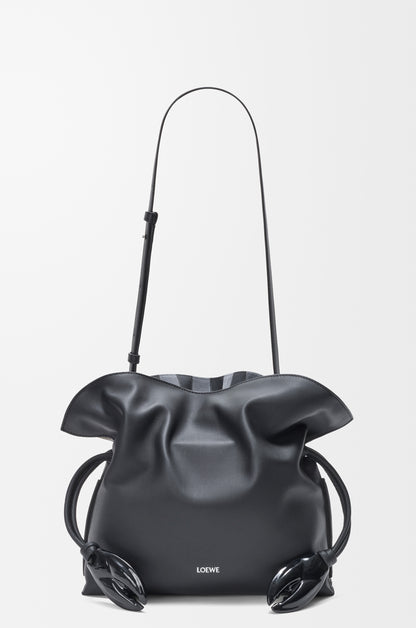 Loewe Medium Flamenco clutch in nappa calfskin and check intarsio