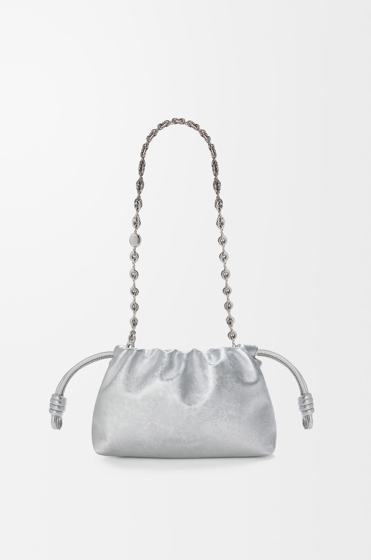 Loewe Mini Flamenco purse in moiré printed calfskin