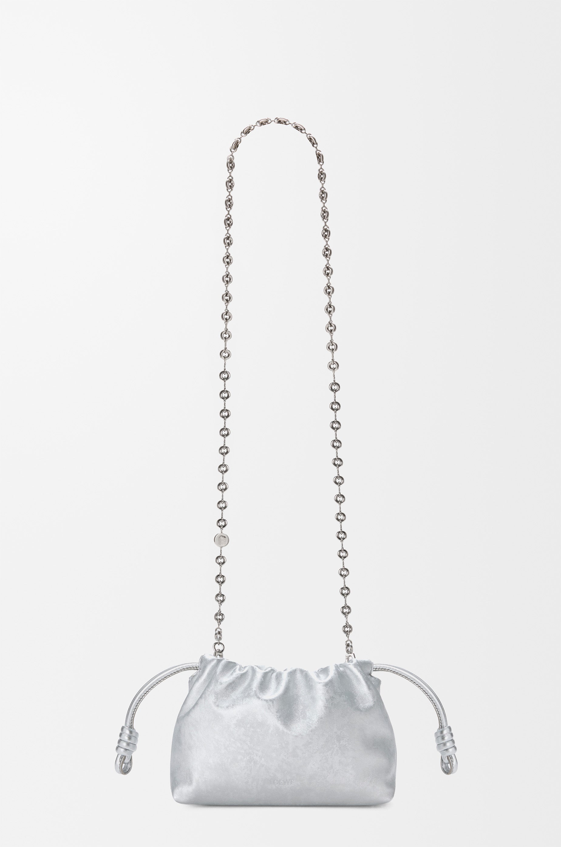 Loewe Mini Flamenco purse in moiré printed calfskin