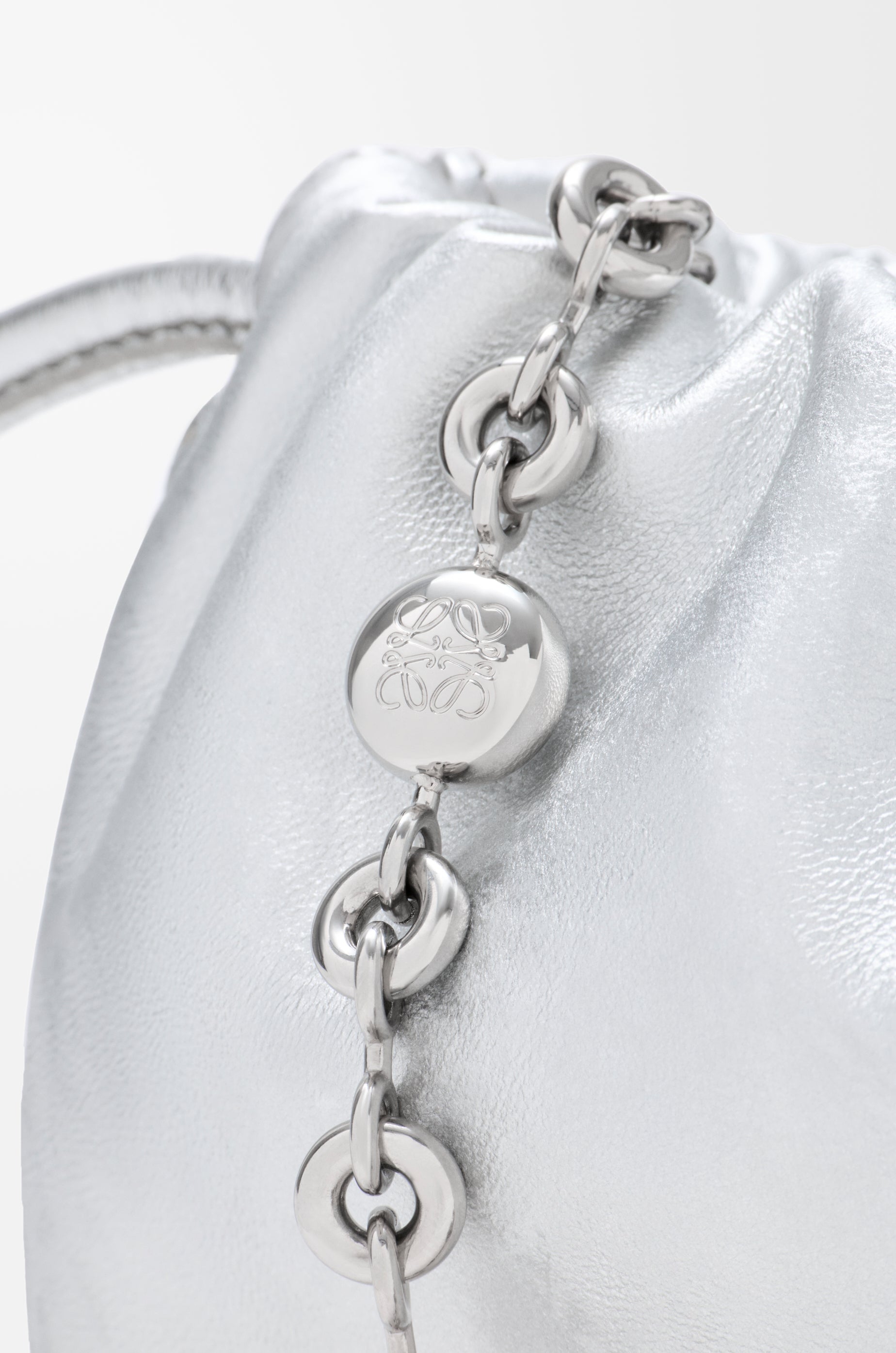 Loewe Mini Flamenco purse in moiré printed calfskin
