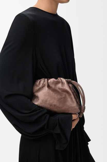 Loewe Mini Flamenco purse in moiré printed calfskin