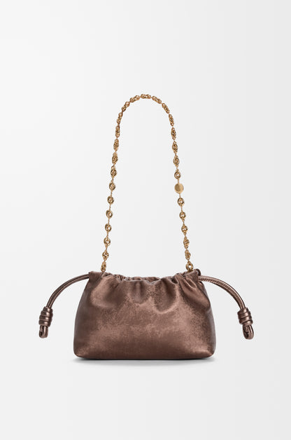 Loewe Mini Flamenco purse in moiré printed calfskin