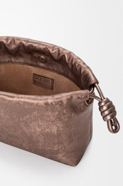 Loewe Mini Flamenco purse in moiré printed calfskin