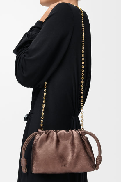 Loewe Mini Flamenco purse in moiré printed calfskin