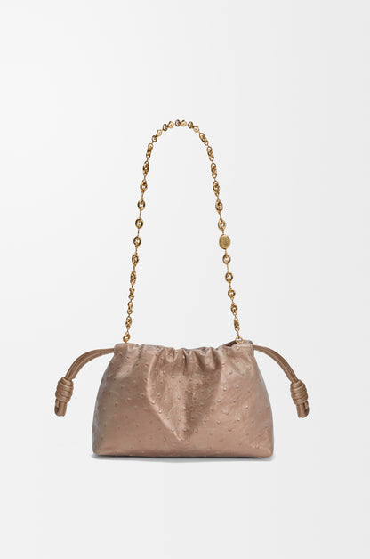 Loewe Mini Flamenco purse in pearlised ostrich