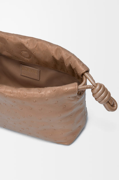 Loewe Mini Flamenco purse in pearlised ostrich