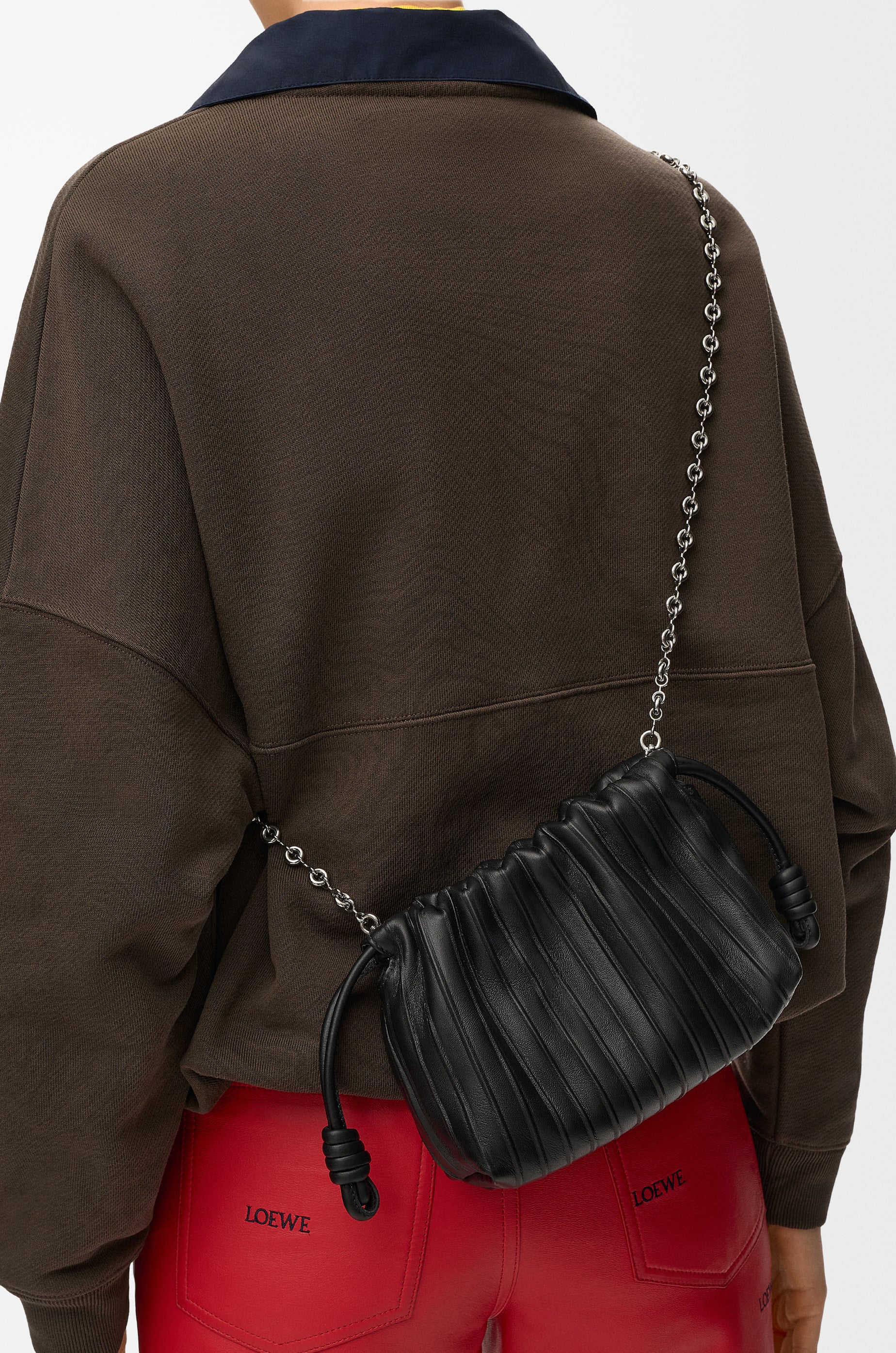Loewe Mini Flamenco Pleats purse in nappa lambskin