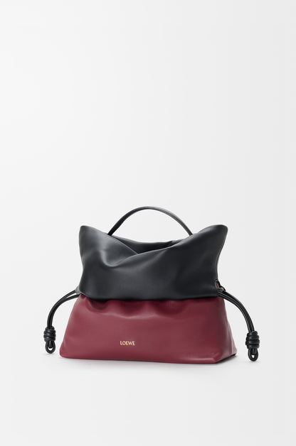 Loewe Flamenco Rolled bag in bicolour mellow nappa lambskin