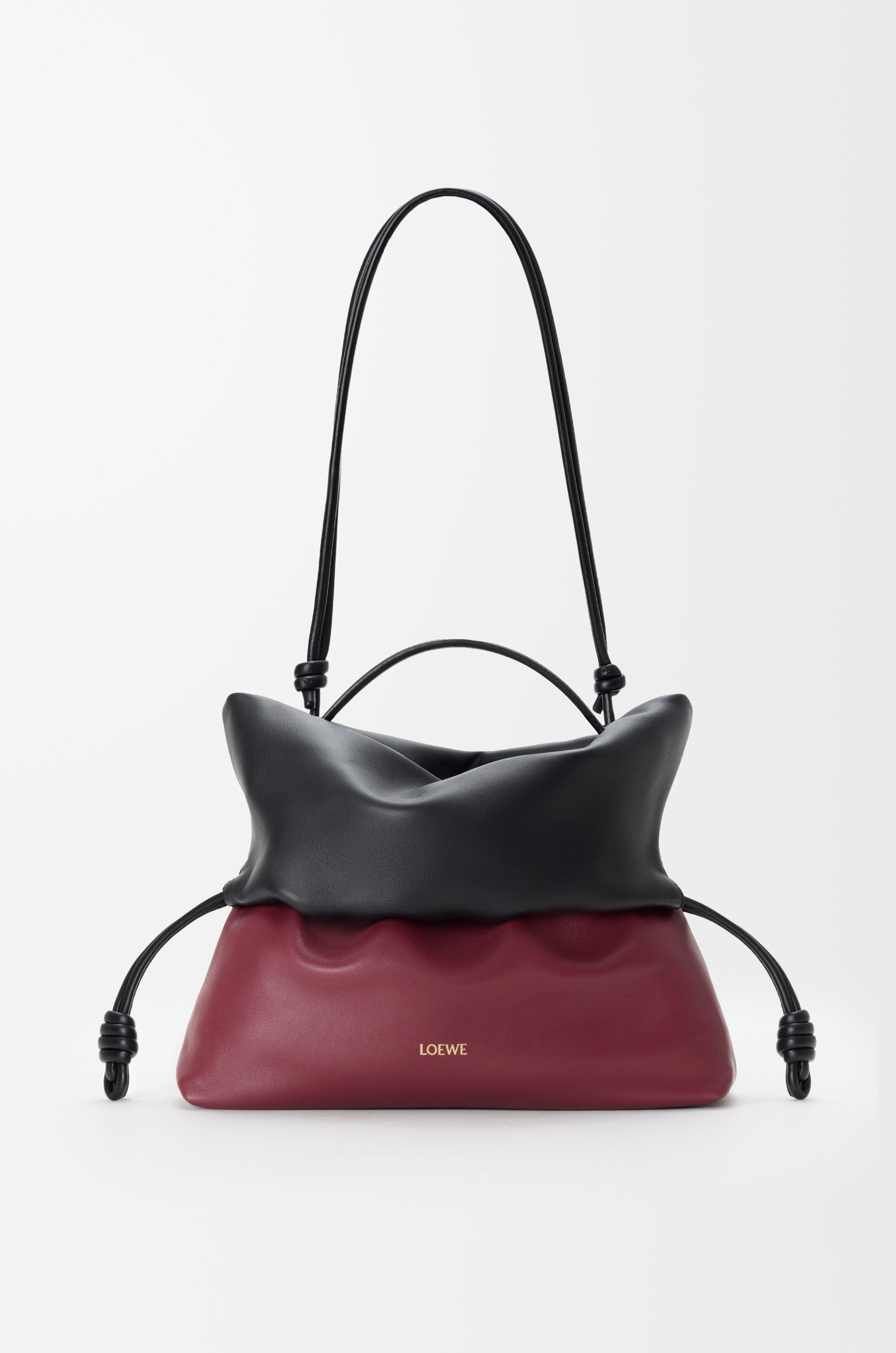Loewe Flamenco Rolled bag in bicolour mellow nappa lambskin